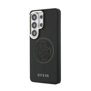 Guess PU Perforated 4G Logo Magnetic dėklas skirtas Samsung Galaxy S26 Ultra juodos spalvos