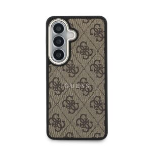 Guess PU Leather 4G Gold Frame Magnetic dėklas skirtas Samsung Galaxy S26+ rudos spalvos - Image 2