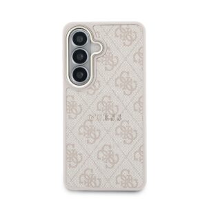 Guess PU Leather 4G Gold Frame Magnetic dėklas skirtas Samsung Galaxy S26+ rožinės spalvos - Image 2