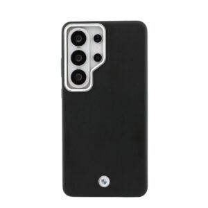 BMW Signature PU Leather Metal Logo Magnetic dėklas skirtas Samsung Galaxy S26 Ultra juodos spalvos - Image 2