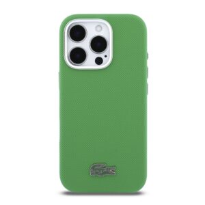 Lacoste PVC Iconic Petit Pique Metal Logo MagSafe dėklas skirtas Apple iPhone 16 Pro Max Estragon Green - Image 2
