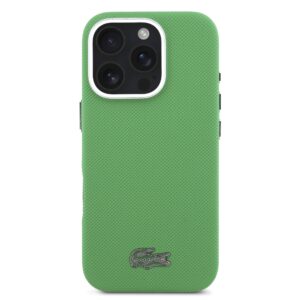 Lacoste PVC Iconic Petit Pique Metal Logo MagSafe dėklas skirtas Apple iPhone 16 Pro Estragon Green - Image 2