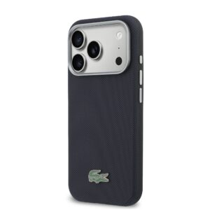 Lacoste PVC Petit Pique Semi Wrap MagSafe dėklas skirtas Apple iPhone 17 Pro Max Navy