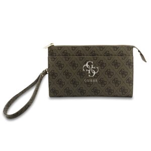 Guess PU 4G Metal Logo Phone Bag rudos spalvos