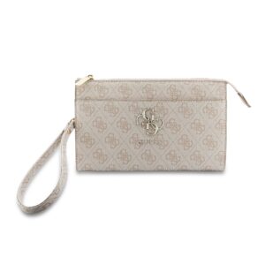 Guess PU 4G Metal Logo Phone Bag rožinės spalvos