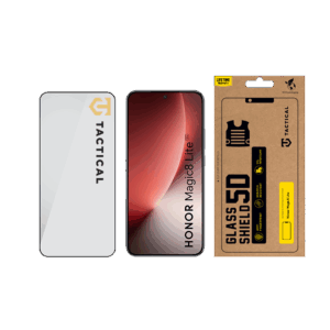 Tactical Apsauginis stiklas Shield 5D for Honor Magic8 Lite Black - Image 2