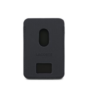Lacoste PU Iconic Petit Pique MagSafe Wallet Navy - Image 2