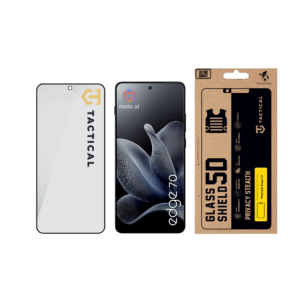 Tactical Apsauginis stiklas Shield Privacy Stealth 5D for Motorola Edge 70 Black - Image 2