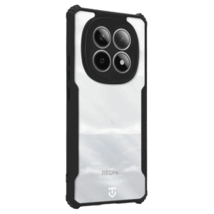 Tactical Quantum Stealth dėklas skirtas Xiaomi Redmi Note 15 5G Clear/juodos spalvos