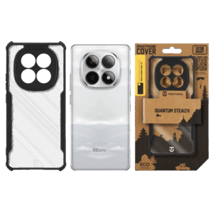 Tactical Quantum Stealth dėklas skirtas Xiaomi Redmi Note 15 5G Clear/juodos spalvos - Image 2