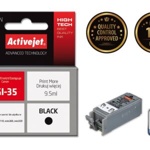 Activejet ACC-35N (pakaitalas Canon PGI-35; Supreme; 9,5 ml; juodas) - Image 2
