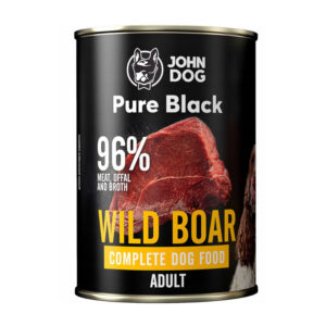 John Dog Pure Black dorosły dzik šlapias maistas šunims 400g