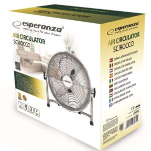Esperanza EHF005 Cirkuliacinis ventiliatorius Scirocco 12'', chromas - Image 3