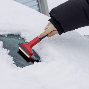 MURSKA ice scraper, "M" (21 cm) with brass blade and squeegee, made in Finland - Image 2