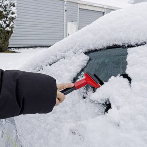 MURSKA ice scraper, "M" (21 cm) with brass blade and squeegee, made in Finland - Image 3