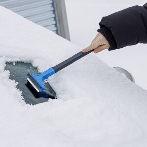 MURSKA ice scraper, "L" (38 cm) with brass blade and squeegee, made in Finland - Image 2