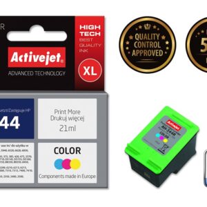 Activejet " AH-344R" rašalas (pakaitinis HP 344 C9363EE; aukščiausios kokybės; 21 ml; spalvotas) - Image 2