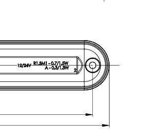 Gabaritų žibintas LD2333 GRAPHITE yellow - Image 3