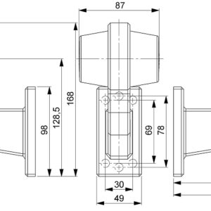 Gabaritų žibintas LD2586 GRAPHITE white-red - Image 3