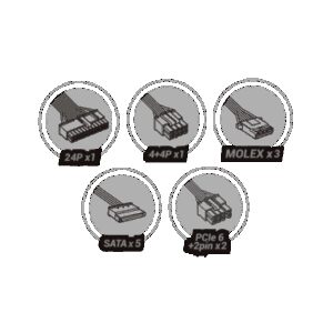 Mars Gaming PSU MPB650SI 650W 80 Plus Bronze White - Image 2