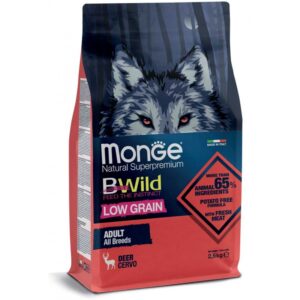 Monge BWild adult sausas pašaras (elniena) 2,5kg