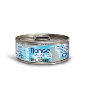 Monge Jelly Senior kons. pašaras senyvoms katėms su tunu ir ančiuviais 80g