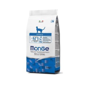 Monge Natural Urinary super premium sausas pašaras katėms su vištiena 10kg
