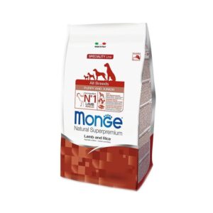 Monge puppy sausas pašaras (ėriena ir ryžiai) 2,5kg