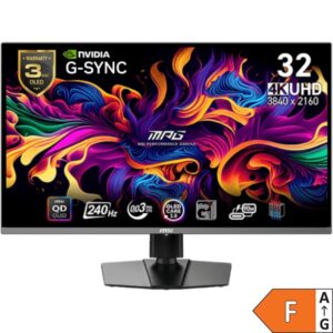 Monitorius MSI MPG 321URX QD-OLED 31.5" / UHD / 240Hz / 0,03ms (GTG) / črn – adjustable stand - PD 90W