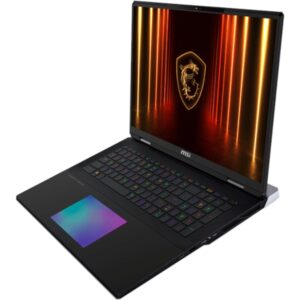 Nešiojamas kompiuteris MSI Titan 18 HX A2XWJG / Intel Core Ultra 9 285HX / 96GB RAM / 6TB SSD / 18" UHD+ 120Hz / NVIDIA GeForce RTX 5090 / Windows 11 Pro / US išdėstymas / Core Black - Image 3