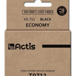 Actis KE-711 rašalas (pakaitinis Epson T0711, T0891, T1001; standartinis; 15 ml; juodas)
