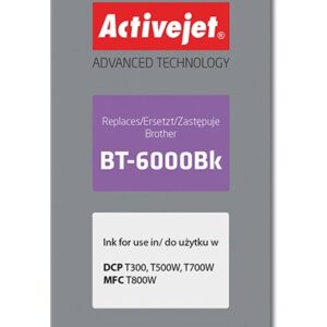Activejet AB-6000Bk rašalas (pakaitinis Brother BT-6000BK; Supreme; 100 ml; juodas)