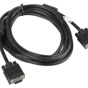 Lanberg CA-VGAC-10CC-0030-B VGA kabelis 3 m VGA (D-Sub) Juoda - Image 2