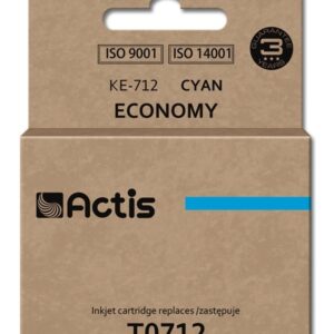Actis KE-712 rašalas (Epson T0712, T0892, T1002 pakaitalas; standartinis; 13,5 ml; mėlynas)
