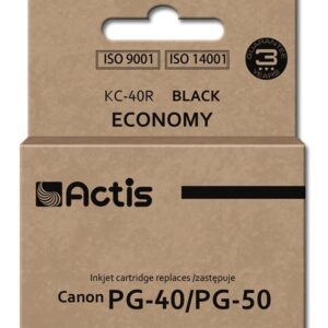 Actis KC-40R rašalas (Canon PG-40/PG-50 pakaitalas; standartinis; 25 ml; juodas)