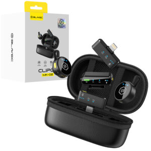 Blavec Mikrofon belaidis mikrofonas x 2 MK-02 ClipGo Combo: Typ C, Lightning, BT (LMMK02-B) juodos spalvos