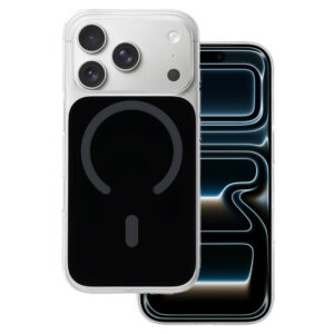 Glossy Magsafe dėklas skirtas Samsung Galaxy S24 Ultra juodos spalvos