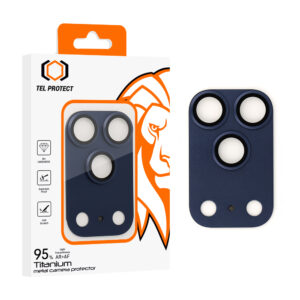 Apsauginis stiklas Tel Protect 95% AR+AF Full Metal Camera Protector on camera skirta Apple iPhone 17 Pro Max blue (camera island)