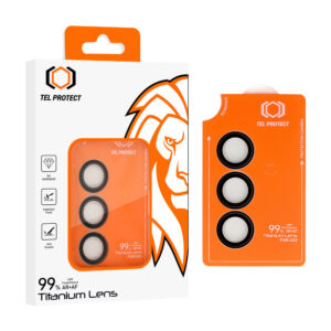 Apsauginis stiklas Tel Protect Titanium Lens 99% AR skirtas Samsung Galaxy S26 Plus black (objektyvui 3 vnti)