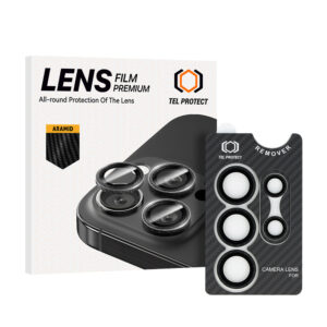 Apsauginis stiklas Tel Protect 3D Lens Aramid Series skirtas Samsung Galaxy S26 Ultra (objektyvui 5 vnt)