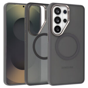 Liavec Soft dėklas Metal Frame skirtas Samsung Galaxy S26 Ultra grey