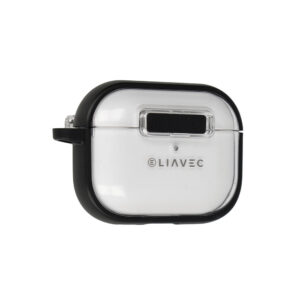 Liavec SlideLock dėklas telefonui Apple AirPods Pro 3 transparent-black
