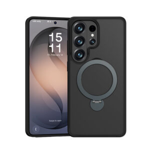 Benks Magnetic Mist dėklas with stand (A050) skirtas Samsung Galaxy S26 Ultra juodos spalvos