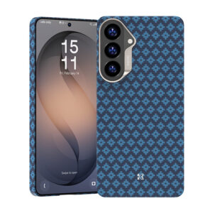 Benks dėklas Magnetic Armor Air Armor Grid Kevlar Metal Frame 600D (A048) skirtas Samsung Galaxy S26 mėlynos spalvos