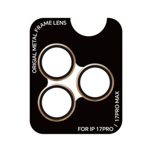 Rock Apsauginis stiklas Pure Series Camera Lens na aparat skirtas Apple iPhone 17 Pro/17 Pro Max (objektyvui 3 vnt) orange