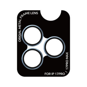 Rock Apsauginis stiklas Pure Series Camera Lens na aparat skirtas Apple iPhone 17 Pro/17 Pro Max (objektyvui 3 vnt) blue