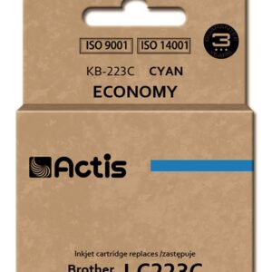 Actis KB-223C rašalas (Brother LC223C pakaitalas; standartinis; 10 ml; mėlynos spalvos)