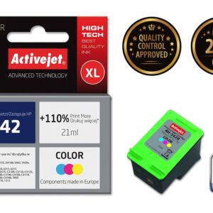 Activejet " AH-342R" rašalas (pakaitinis HP 342 C9361EE; "Premium"; 21 ml; spalvotas) - Image 2