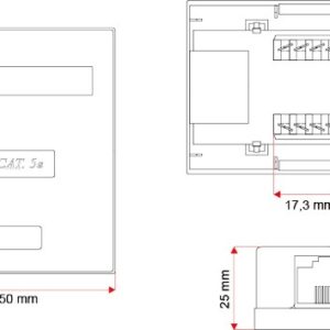 A-LAN GN005 tinklo jungiamoji dėžutė Cat5e Balta - Image 2
