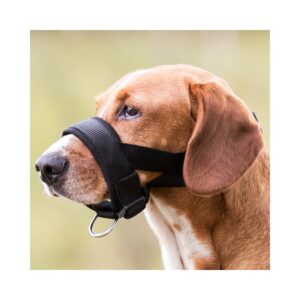 TRIXIE Antsnukis-kilpa, nailonas L-XL, juodas - Image 3